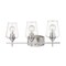 Z-Lite Joliet 3 Light Vanity, Brushed Nickel & Clear 473-3V-BN - alternate 1